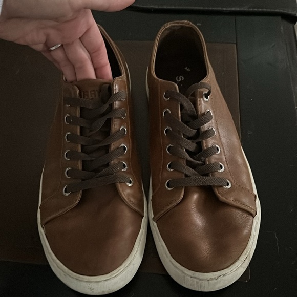 Sperry Mens leather top sider size 8.5 - Picture 9 of 11